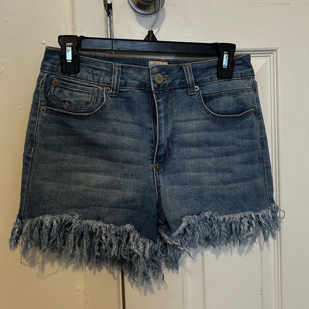 GB Frayed Hem Shorts